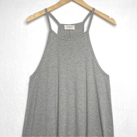 EVERLY Anthropologie ribbed halter jersey dress - Picture 3 of 8